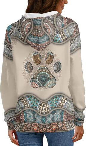 WELLFLYHOM Drawstring Hoodies Cute Long Sleeve Fashion Sweatshirts for Women Teen Girls Hooeded Pullover Size XS-4XL in Kuwait