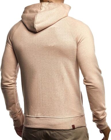 Leif Nelson Men's Slimfit Hooded Jacket | Modern Stylish Fullzip Longsleeve Hoodie Sweatshirt in Kuwait