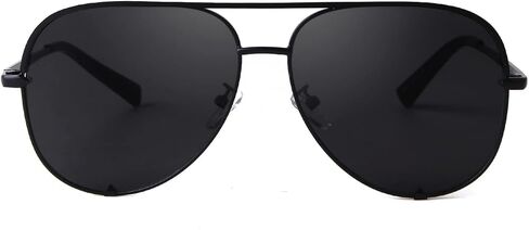 ADE WU Retro Oversized Aviator Sunglasses for Women Classic Black Gold Metal Vintage Big Pilot Sun Glasses in Kuwait