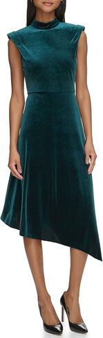 Karl Lagerfeld Paris Women's Velvet Midi Dress in Saudi Arabia