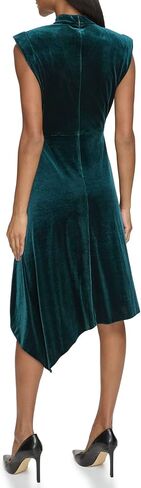 Karl Lagerfeld Paris Women's Velvet Midi Dress in Saudi Arabia
