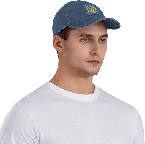 Bwidrmu أوكرانيا قبعة بيسبول خمر أوكرانيا الدنيم قبعة للرجال النساء أوكرانيا قابل للتعديل حجم القبعة in Kuwait