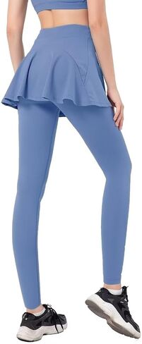 SPEED MATE Women Tennis Skirted Leggings with Pockets Athletic Pleated Skirts with Leggings Workout Active Golf Skort in Kuwait