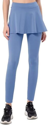 SPEED MATE Women Tennis Skirted Leggings with Pockets Athletic Pleated Skirts with Leggings Workout Active Golf Skort in Kuwait