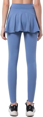 SPEED MATE Women Tennis Skirted Leggings with Pockets Athletic Pleated Skirts with Leggings Workout Active Golf Skort in Kuwait