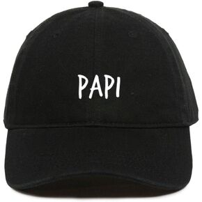 Papi Daddy Baseball Cap, Embroidered Dad Hat, Unstructured Six Panel, Adjustable Strap (Multiple Colors)