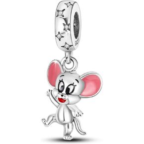 S925 Sterling Silver Charms for Pandora Bracelets Lion Dinosaur Phoenix Cute Animal Bracelet Charms for Women Girls Cubic Zirconia Necklace Dangle Charm Beads Birthday Mothers Day Valentines Day Gifts