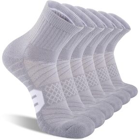 جوارب رياضية للكاحل للرجال من COOPLUS للجري مبطنة ومسامية للأداء الرياضي (6 أزواج) in Kuwait