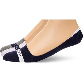 Sperry Men's Signature Invisible Boat Shoe Liner Socks-3 Pair Pack-No Show Combed Cotton Comfort