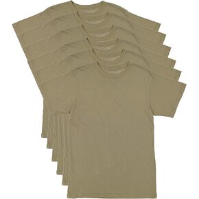 AR 670-1 Army Compliant Coyote Brown Mens Military T-Shirt Poly Cotton Multicam OCP Scorpion Uniform Approved 6-Pack