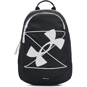 Under Armour Unisex Hustle Play Backpack, (002) Black / / White, One Size Fits Most in Saudi Arabia