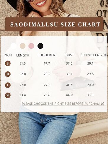 Saodimallsu سترات نسائية كبيرة الحجم منسوجة كاجوال لطيفة وأكمام طويلة على شكل جناح الخفاش ورقبة دائرية بلوفر علوي in Kuwait