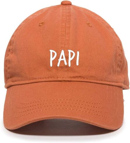 Papi Daddy Baseball Cap, Embroidered Dad Hat, Unstructured Six Panel, Adjustable Strap (Multiple Colors) in Saudi Arabia