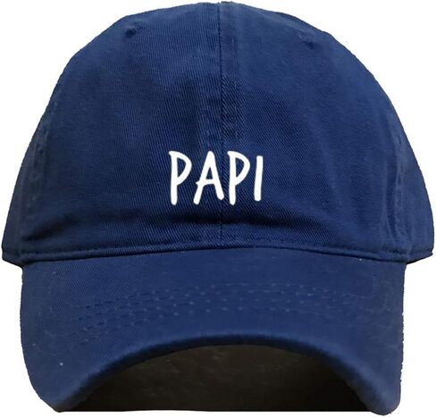 Papi Daddy Baseball Cap, Embroidered Dad Hat, Unstructured Six Panel, Adjustable Strap (Multiple Colors) in Saudi Arabia