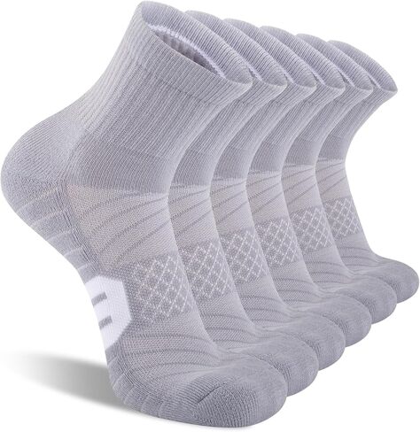 جوارب رياضية للكاحل للرجال من COOPLUS للجري مبطنة ومسامية للأداء الرياضي (6 أزواج) in Kuwait