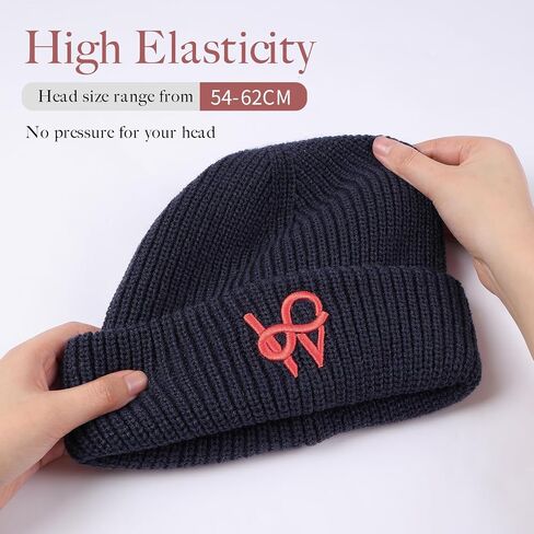 Womens Knit Beanie Hat Acrylic Winter Hats for Women Men Soft Warm Unisex Cuffed Beanie in Saudi Arabia