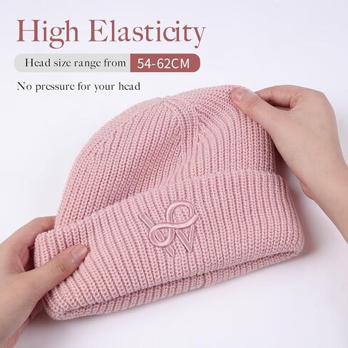 Womens Knit Beanie Hat Acrylic Winter Hats for Women Men Soft Warm Unisex Cuffed Beanie in Saudi Arabia