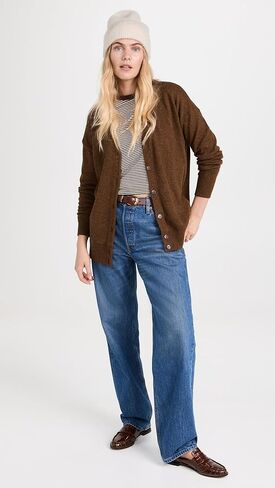 كارديجان نسائي مريح برقبة على شكل حرف V من Madewell in Kuwait