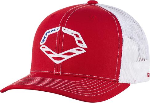 EvoShield USA Trucker Snapback Hat - Red/White in Saudi Arabia