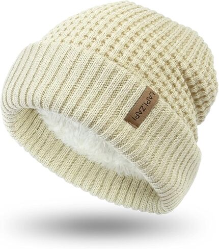 LAPI.ZAPI Winter Hat for Men Fleece Lined Skull Cap Cuff Beanie Outdoor Women Sports Cap in Saudi Arabia