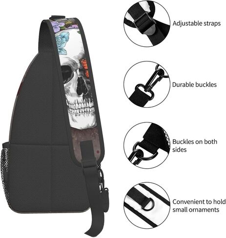 Sling Daypacks,adjustable Rope Crossbody One Shoulder Bag Travel Hiking Cycling for Men Women Gift… in Kuwait
