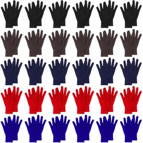 Seematn 50 Pairs Bulk Winter Magic Gloves, Knitted Winter Warm Gloves, Thick Knit Gloves for Adult Men Women Homeless Unisex in Saudi Arabia