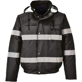 Portwest US434NARS Regular Fit Iona Lite Bomber Jacket, Small, Navy