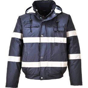 Portwest US434NARS Regular Fit Iona Lite Bomber Jacket, Small, Navy