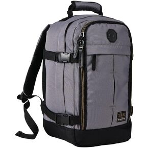 حقيبة سفر Cabin Max Metz Stowaway 20L مقاس 16x10x8 (40x25x20 سم) - حقيبة ظهر صغيرة/حقيبة عطلة نهاية الأسبوع مثالية لحمل الأمتعة تحت المقعد (رمادي أباتشي) in Kuwait