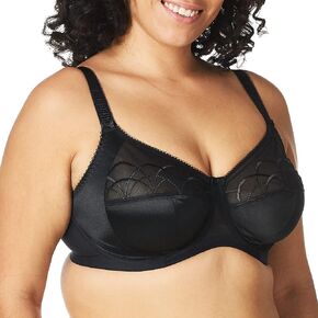 Elomi Women's Plus-Size Cate Underwire Full Cup Banded Bra,Black,44GG UK/44J US