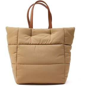 VAKAER Puffer Tote Bag Women Lightweight Down Handbag with adjustable Straps, Quilted Shoulder Crossbody Bags For Work Travel