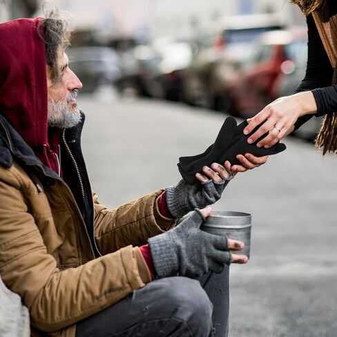Seematn 50 Pairs Bulk Winter Magic Gloves, Knitted Winter Warm Gloves, Thick Knit Gloves for Adult Men Women Homeless Unisex in Saudi Arabia
