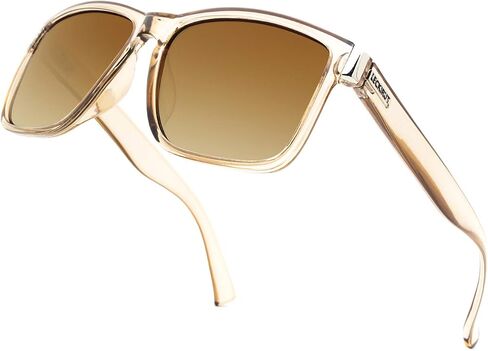 LECKIRUT Vintage Square Polarized Sunglasses for Men Women Classic Retro Trendy Stylish Shades in Saudi Arabia
