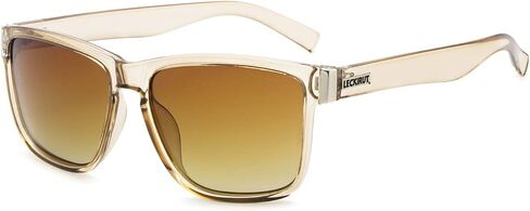 LECKIRUT Vintage Square Polarized Sunglasses for Men Women Classic Retro Trendy Stylish Shades in Saudi Arabia