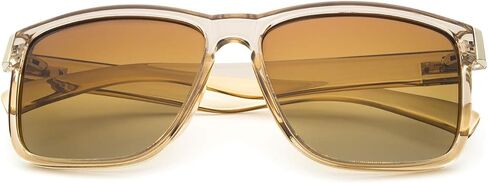 LECKIRUT Vintage Square Polarized Sunglasses for Men Women Classic Retro Trendy Stylish Shades in Saudi Arabia