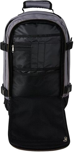 حقيبة سفر Cabin Max Metz Stowaway 20L مقاس 16x10x8 (40x25x20 سم) - حقيبة ظهر صغيرة/حقيبة عطلة نهاية الأسبوع مثالية لحمل الأمتعة تحت المقعد (رمادي أباتشي) in Kuwait