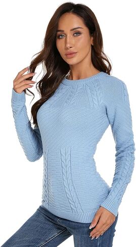 سترة نسائية من AmélieBoutik ذات فتحة رقبة دائرية وأكمام طويلة in Kuwait