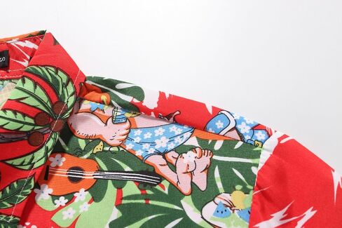 SSLR Men's Santa Claus Party Tropical Ugly Hawaiian Christmas Shirts in Saudi Arabia