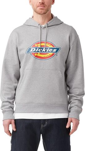 Dickies Men's Tricolor DWR Pullover Fleece, Heather Gray, M in Saudi Arabia