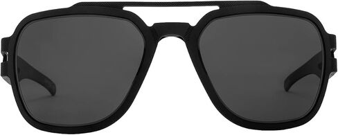 نظارات Gatorz Eyewear Stark الشمسية - إطار من الألومنيوم الأسود مع شعار التعتيم in Kuwait