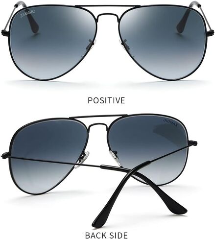 نظارات شمسية بعدسات زجاجية من ZAMGIC، طراز عسكري، نظارات شمسية للحماية من الأشعة فوق البنفسجية 400 للرجال والنساء in Kuwait