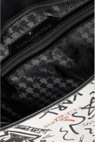 كارل لاجرفيلد شنطة توت باريس اديلي بيضاء كومبو مقاس واحد، ابيض كومبو، مقاس واحد, وايت كومبو, One Size in Kuwait