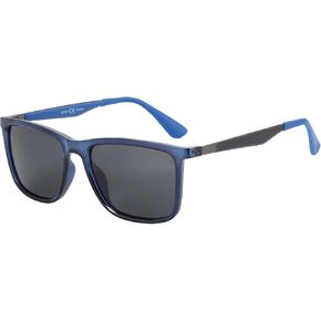 ZENOTTIC Polarized Sunglasses for Men Square Ultralight Carbon Fiber Frame UV400 Protection Classic Sun Glasses for Driving in Kuwait