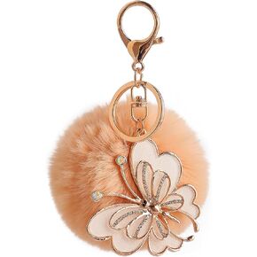 102 Cute Butterfly Keychains For Women Pom Pom Keychain Backpack Charms For Girls Boys Women Men Key Chains For Car Keys