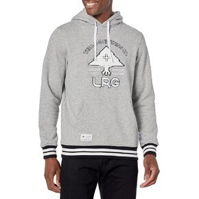 سويت شيرت بقلنسوة بشعار مجموعة الأبحاث المرتفعة للرجال من LRG in Kuwait