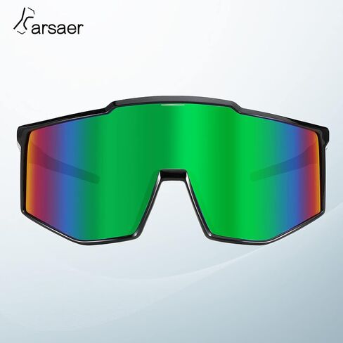 Karsaer Vision Sports Sunglasses Wraparound Glasses 80s Visor Shield Baseball Sunglasses for Youth Kids Teens 8-12 in Kuwait