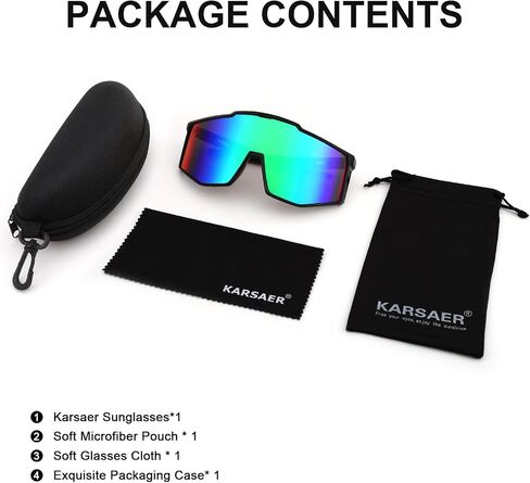 Karsaer Vision Sports Sunglasses Wraparound Glasses 80s Visor Shield Baseball Sunglasses for Youth Kids Teens 8-12 in Kuwait