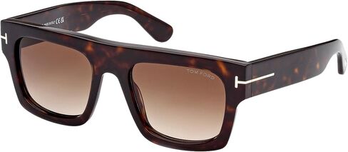 Tom Ford FAUSTO FT 0711 Dark Havana/Light Brown Shaded 53/20/145 unisex Sunglasses in Saudi Arabia