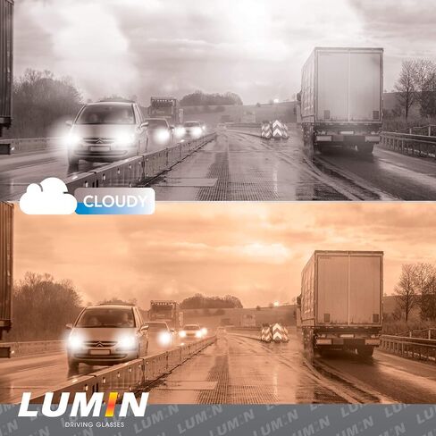 نظارات القيادة الليلية Illumin - نظارات مناسبة لجميع الأحوال الجوية لتحسين السلامة على الطريق، عدسات بصرية متقدمة عالية الجودة in Kuwait
