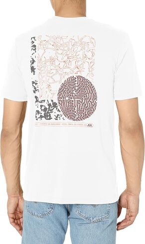 Oakley Unisex Adult Brainiac Bark Tee T-Shirt, White, Medium US in Saudi Arabia
